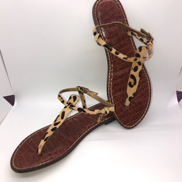 Sold!Sam Edelman Gigi Leopard-Print Calf Hair Sand - Picture 14 of 14